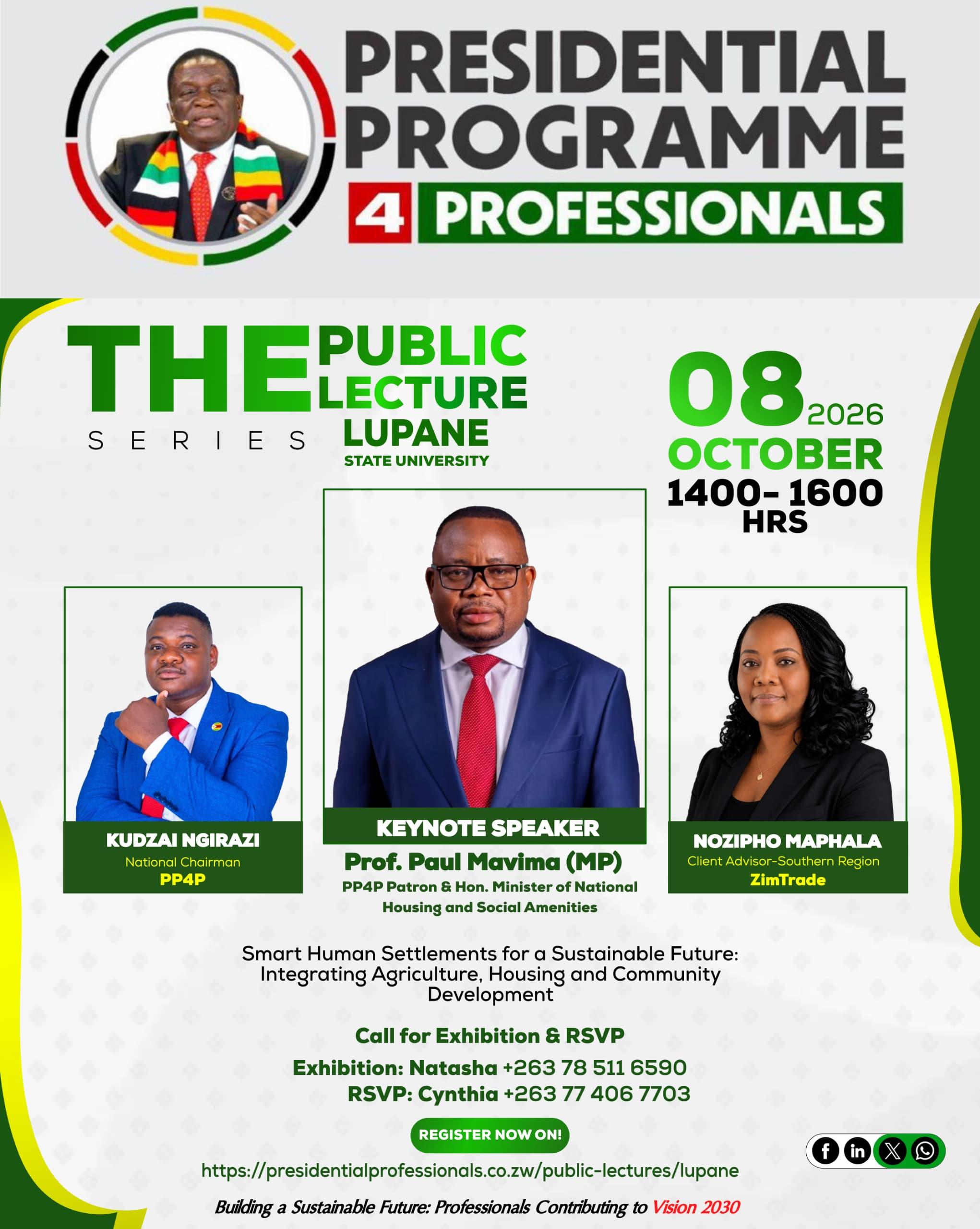 PP4P to Host Public Lecture on Smart Human Settlements