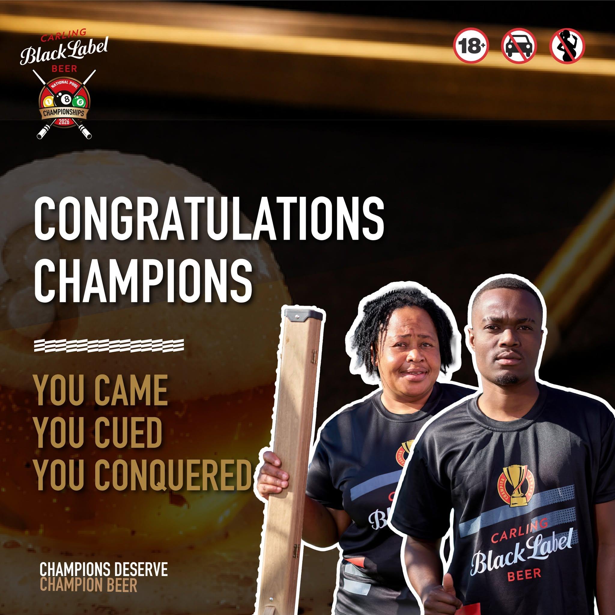 Chiota Makes History as Carling Black Label National Pool Championships Crown New Champions